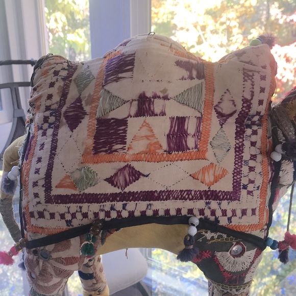 VTG Large Rajasthani Fabric Camel Made in India - Picture 6 of 9